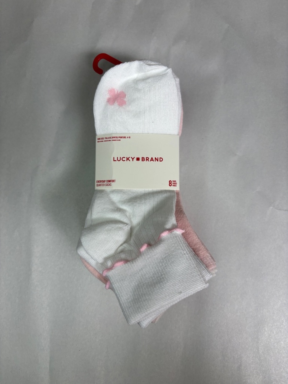 New Lucky Brand Socks Women’s 8 Pair Multicolor Quarter Socks Casual Activewear